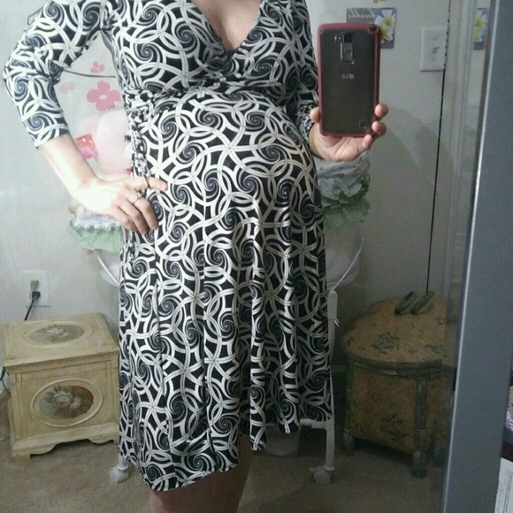Faux Wrap Dress . Pregnant Sexy #3 *Maternity - Picture 2 of 4
